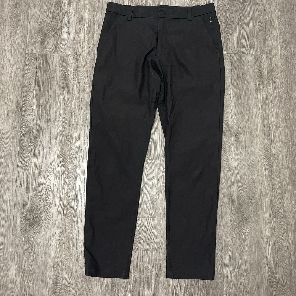 Lululemon Pants Men's 31x30 Black Commission Classic Warpstreme Golf Performance